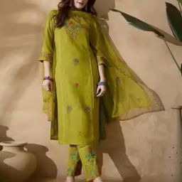 Women Embroidery A-Line Kurta Set-image-69