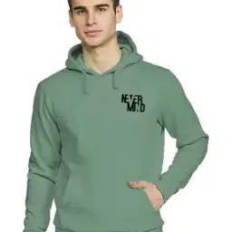 datalact Men Regular Fit Typographic Print Hoodie-picture-1
