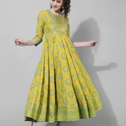 Printed Flared Kurta-image-56