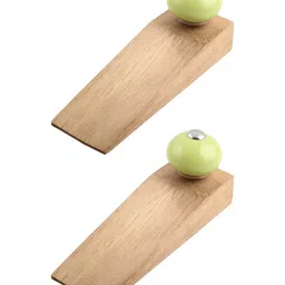 Indianshelf Brown 2 Piece Wooden Door Stopper-image-80