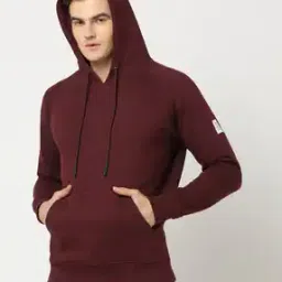 Slim Fit Kangaroo Pocket Hoodies-picture-40