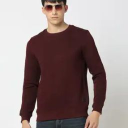 Ribbed Crew-Neck Sweatshirt-image-76