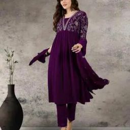 Women Floral Flared Kurta Set-image-92