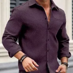 Spread Collar Shirt with Full Sleeves-picture-16