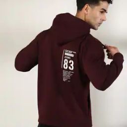 Men Printed Slim Fit Hoodie-image-11