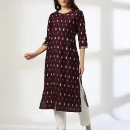 Women Printed Straight Kurta-image-12