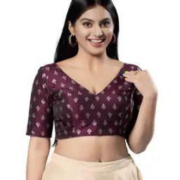 Floral Pattern Back Open Blouse-picture-21