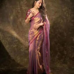Woven Saree with Contrast Border-picture-11
