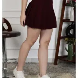 Women Flared Skirt with Elasticated Waist-image-25