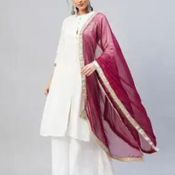 Dupatta with Lace Border-picture-29