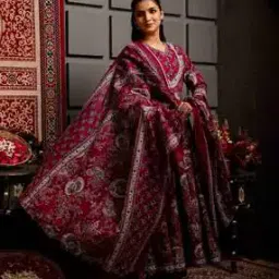 gulmohar jaipur Floral Flared Kurta Set-picture-6