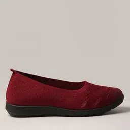 Knitted Round-Toe Slip-On Shoes-image-15