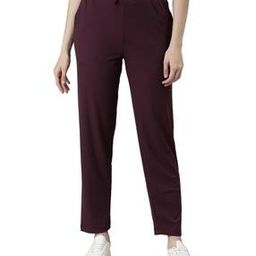 Women Flat-Front Relaxed Fit Pants-image-59