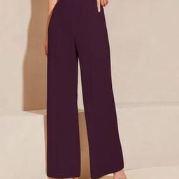 High-Rise Pants with Elasticated Waist-image-38