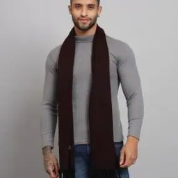 Men Scarf with Fringe Hem-picture-34
