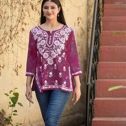 anushansa Women Embroidered Straight Tunic-picture-20