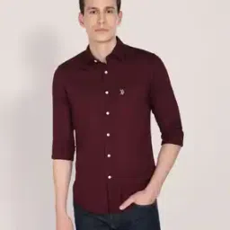 u.s. polo assn. Cut-Away Collar Patched-Pocket Shirt-picture-42