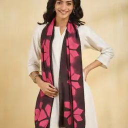 Women Floral Print Stole-picture-32