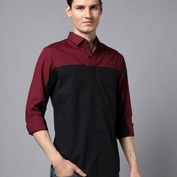 Men Cut & Sew Regular Fit Shirt-image-11