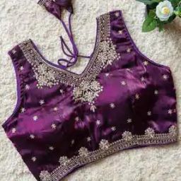 Women Embroidered Back-Open Blouse-35