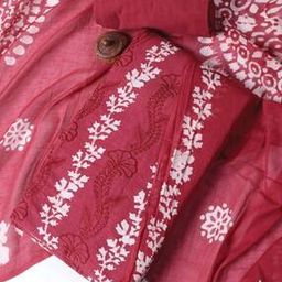 Women Cotton Self-design Unstitched Dress Material-image-20