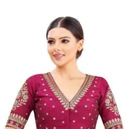 Women Embroidered Front-Open Blouse-20