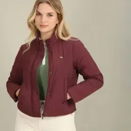 High-Neck Puffer Jacket with Insert Pockets-28