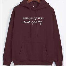 Typographic Print Hoodie with Kangaroo Pocket-27