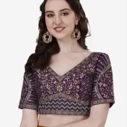 Women Embroidered Back-Open Blouse-image-28