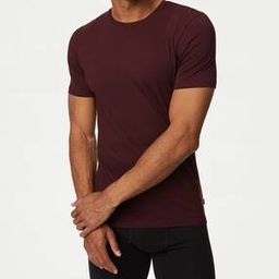 marks & spencer Men Heathered Round-Neck Vest-picture-32