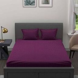 Satin Stripes Double BedSheet-image-47