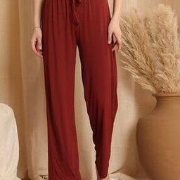 Women Flared Pyjamas with Drawstring-image-18