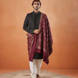 Men Floral Woven Stole-image-68
