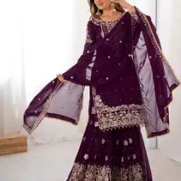 Women Embroidered Straight Kurta Set with Dupatta-image-55