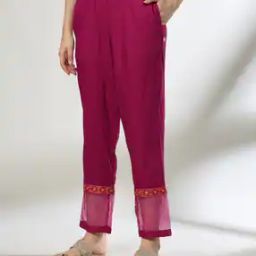 Women Embroidered Palazzos with Insert Pockets-picture-19