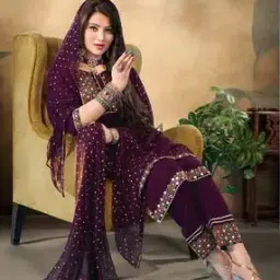 Embroidered Straight Kurta Set-image-57
