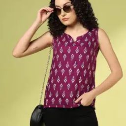 Women Printed Relaxed Fit Top-picture-24