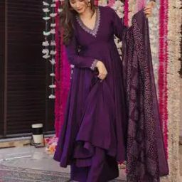 Women Embellished Anarkali Kurta Set-picture-15