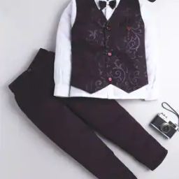 Boys 3-Piece Suit Set with Bow-image-51
