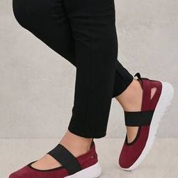 Slip-On Shoes with Elasticated Strap-image-47