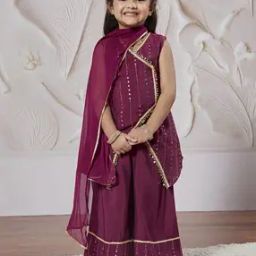 Girls Embellished Kurta Set-image-15