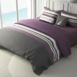 150 TC Striped King Bedsheets Comforter with Pillow Covers -14