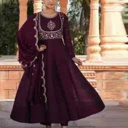 Embroidery Flared Kurta Set-image-41