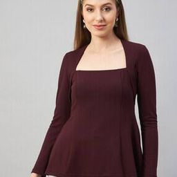 Square-Neck Regular Fit Top-image-3