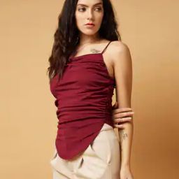 Women Regular Fit Sleeveless Top-image-4