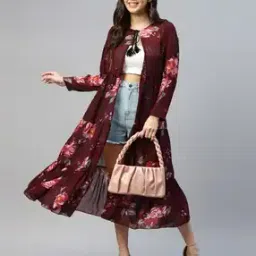 Women Floral Print Regular Fit Shrug-52