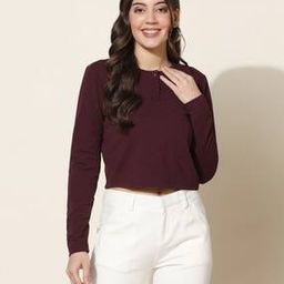 Women Regular Fit Round-Neck Top-image-25