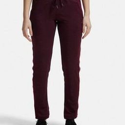 Women MW54 Microfiber Fabric Straight Fit Trackpants with Stay Dry Treatment-image-20