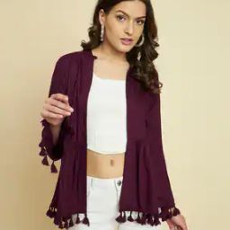 Women Regular Fit Shrug-image-91