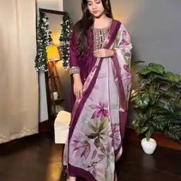 Women Embroidery Straight Kurta Set-image-28